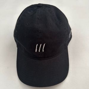 New Banks Embroidered Black Adjustable Baseball Cap Hat One Size